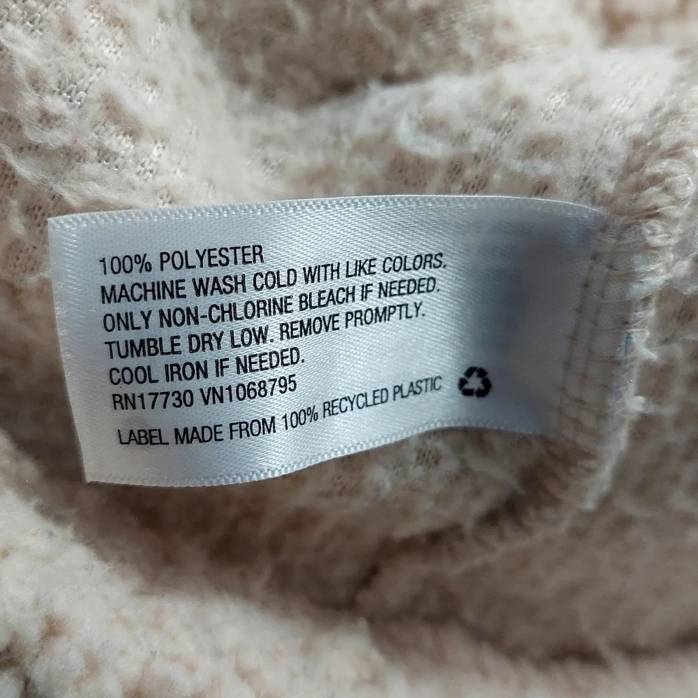 A New Day Women's Size Large Oversized Cozy Sweater Cream